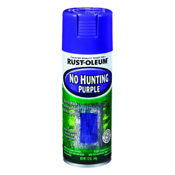 Rust-Oleum No Hunting Purple Spray Paint 12 oz 270970